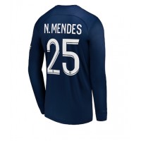 Paris Saint-Germain Nuno Mendes #25 Hjemmebanetrøje 2022-23 Langærmet